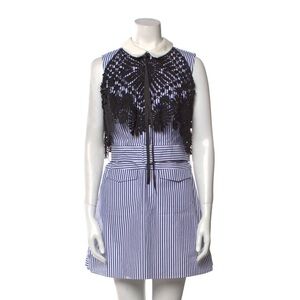 Self-Portrait Striped Mini Dress